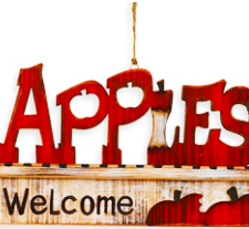 Apples Welcome Sign