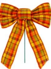 Harvest Plaid Bow Pick