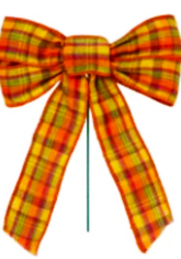 Harvest Plaid Bow Pick