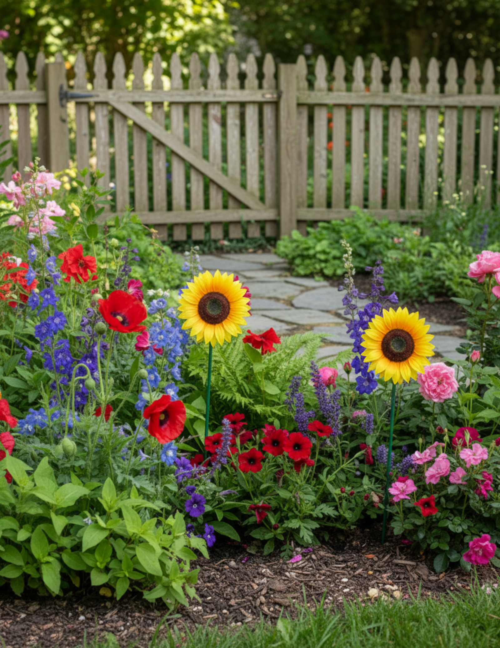 28" Bobble Sunflower Pick - Image 2