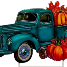Metal Truck of Pumpkins