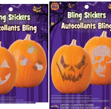 Pumpkin Bling Stickers