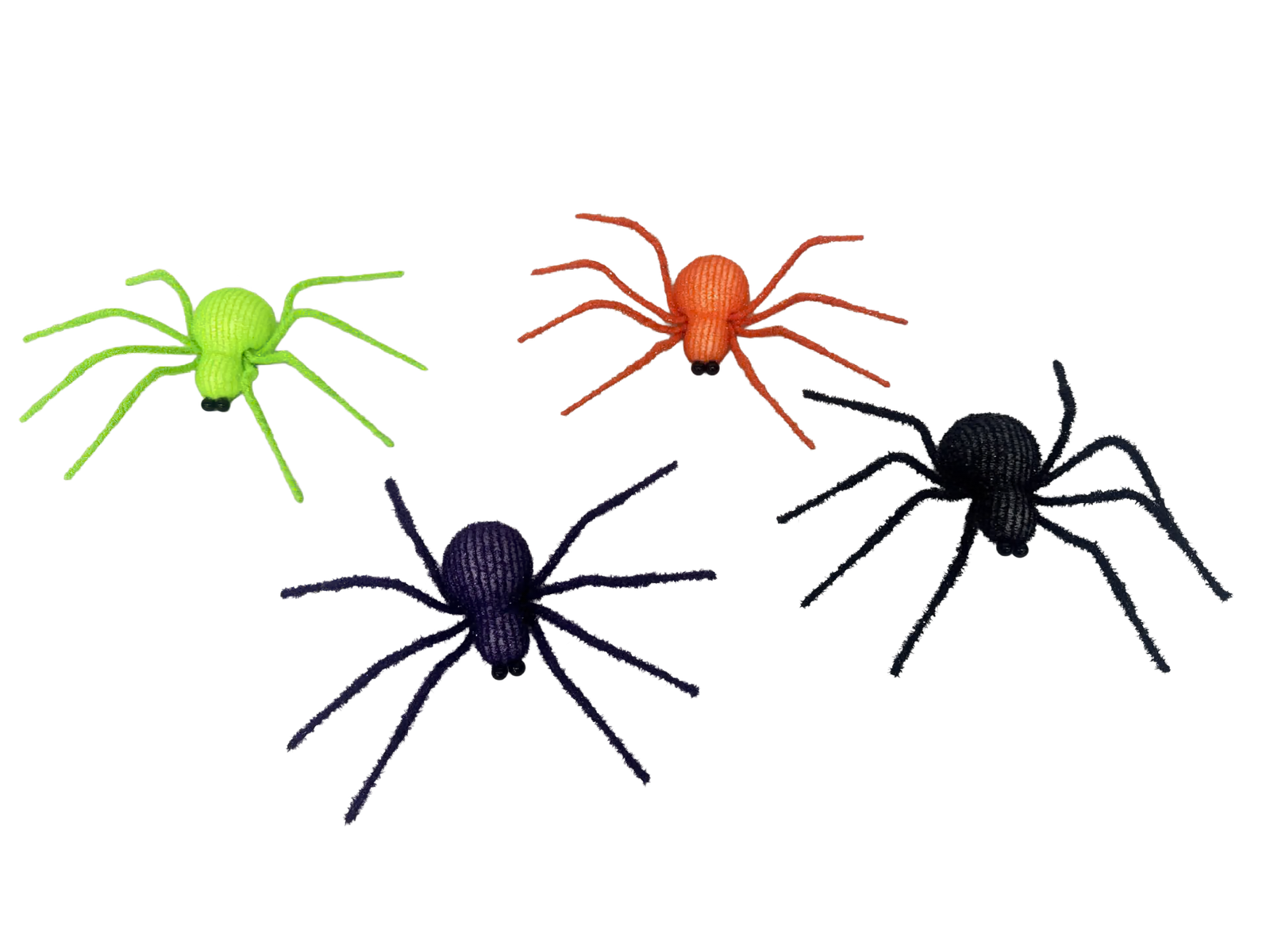 14" Colorful Spiders