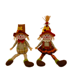 18" Plush Sitting Scarecrow