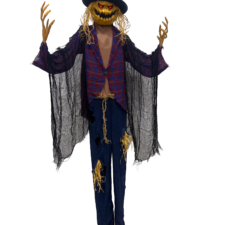 72" Creepy Pumpkin Man Hanging Ghoul
