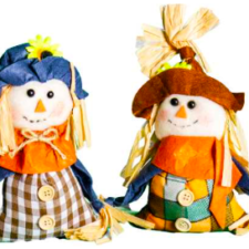 8" Standing Plush Scarecrow