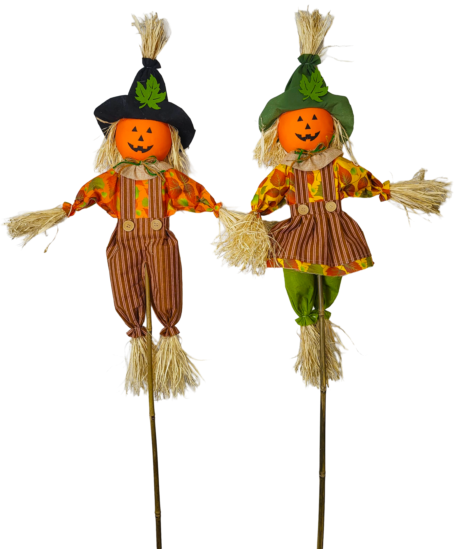 36" Pumpkin Face Scarecrow