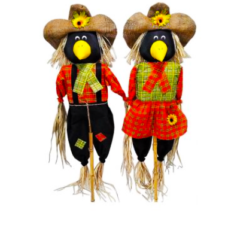 60" Mr. & Mrs. Crow