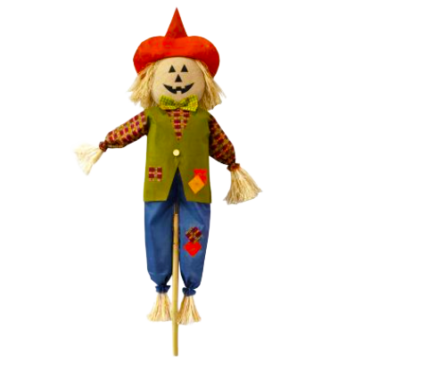 60" Pumpkin Face Scarecrow